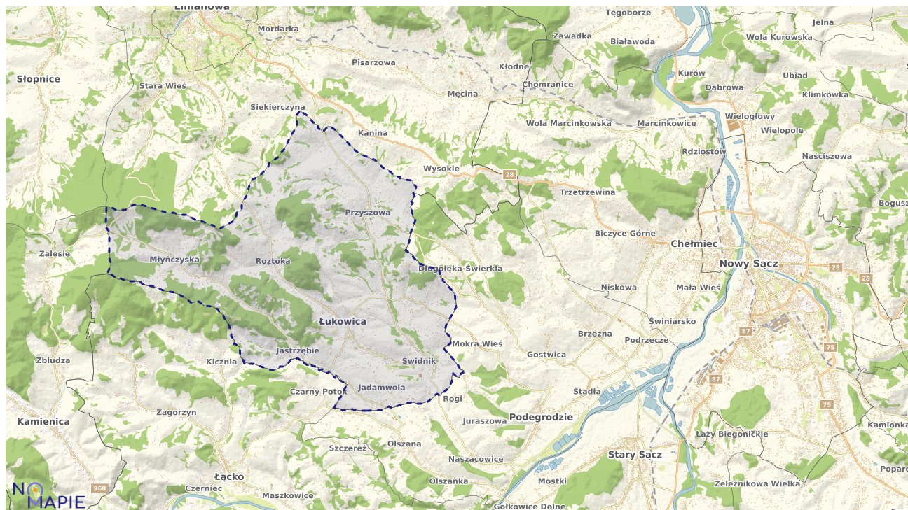 Mapa uzbrojenia terenu Łukowicy